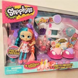 SHOPKINS Pretti Pressie's Party Game Arcade. NEW